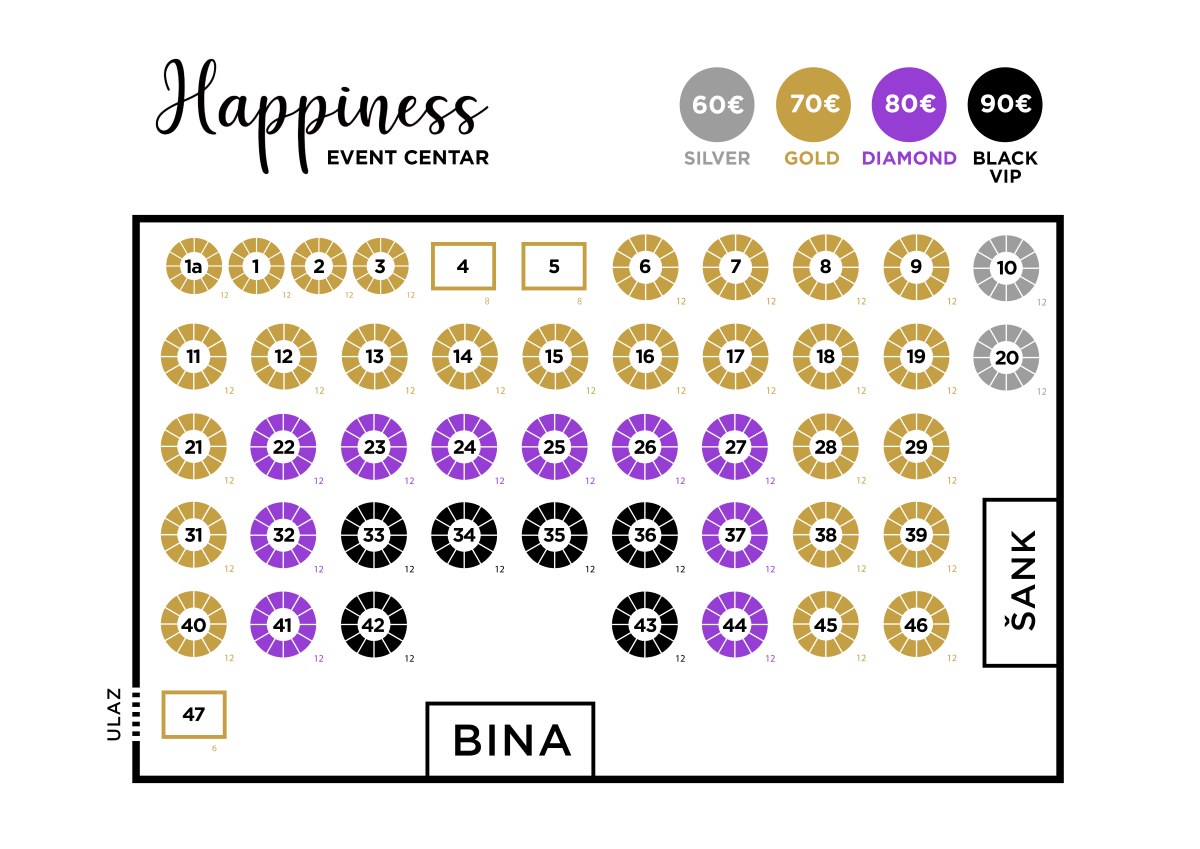 Happiness event centar Nova godina mapa nova